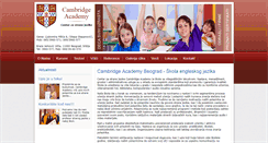 Desktop Screenshot of cambridgeacademy.rs
