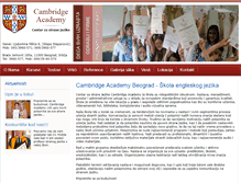 Tablet Screenshot of cambridgeacademy.rs